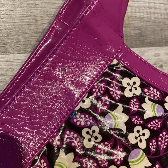 Vera Bradley plum petals vinyl tote bag - Picture 5 of 5